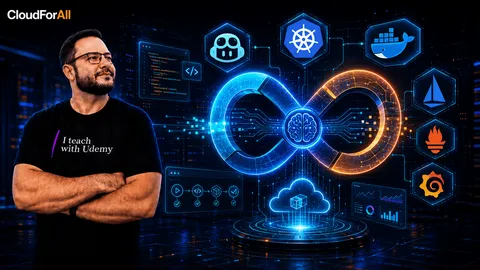 Capa do curso GenAI for DevOps: Docker, Kubernetes e Observabilidade